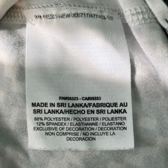 Nike Dri-Fit Slim Fit Racer Back Tank Top Black White Checkered Print Athletic - Picture 6 of 8